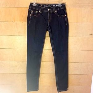 Miss Me Signature Skinny Dark Wash Jeans 27